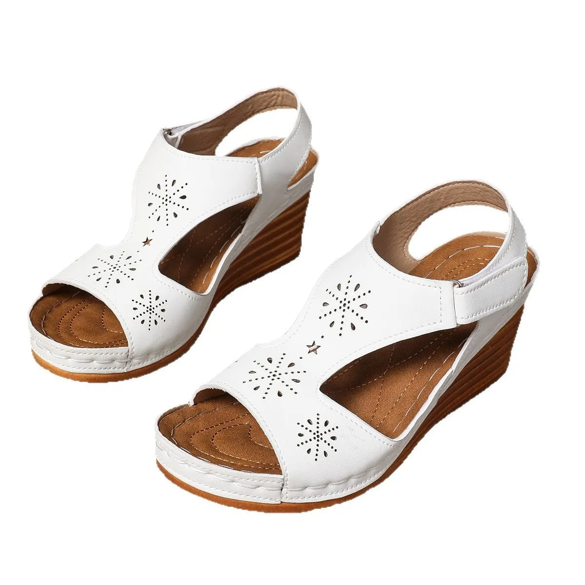 Open Toe Wedge Sandals - Tigbul's Variety Fashion Shop