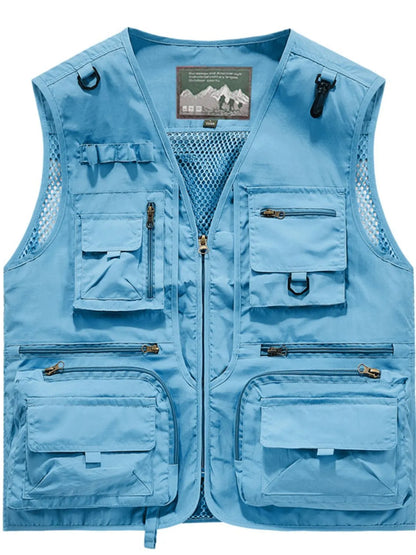 Men's Size Small to 6XL Zip Up Vest with Pockets Plus - Tigbul's Variety Fashion Shop