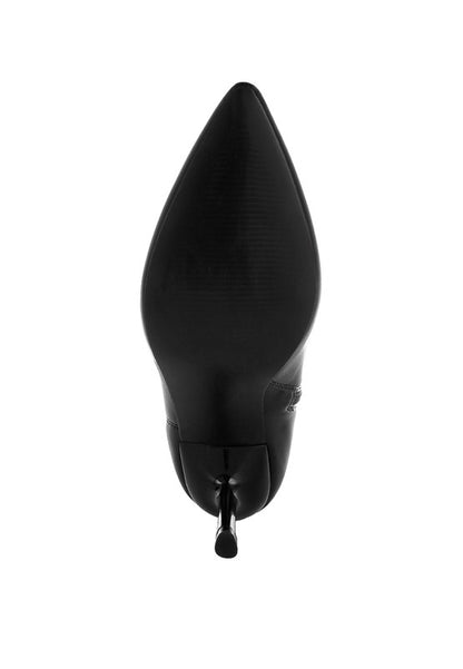 Pumila Stiletto Heel Sock Boots - Tigbul's Variety Fashion Shop