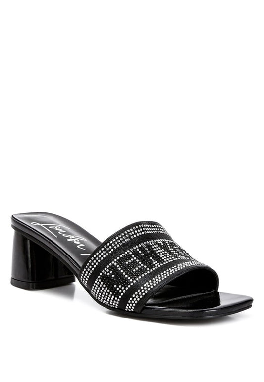 Studio 55 Diamante Embellished New York Sandals - Tigbul's Variety Fashion Shop