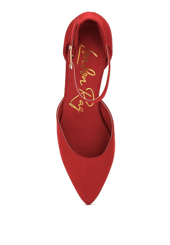 Rozita Microfiber Block Heel Sandals - Tigbul's Variety Fashion Shop