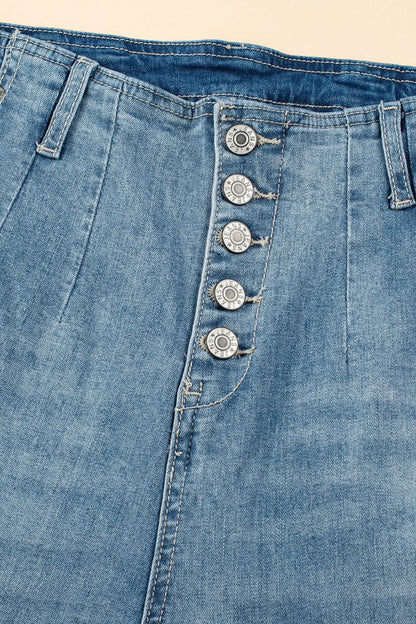 Button Fly High Waist Jeans - Tigbul's Variety Fashion Shop