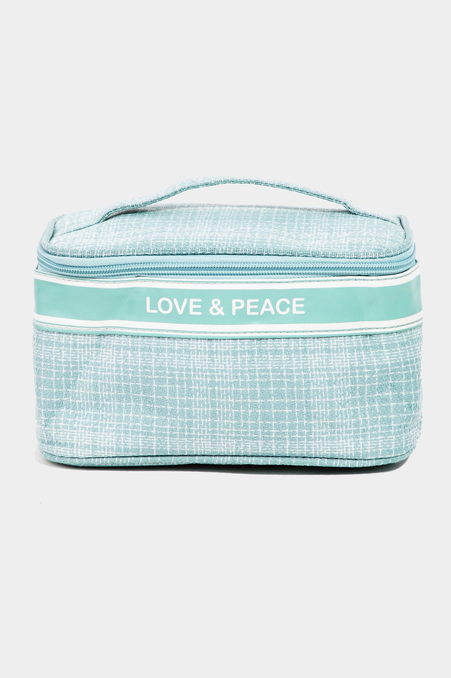 Fame Love & Peace Striped Handle Bag - Tigbul's Variety Fashion Shop