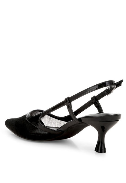 Axton Kitten Heel Slingback Sandals - Tigbul's Variety Fashion Shop