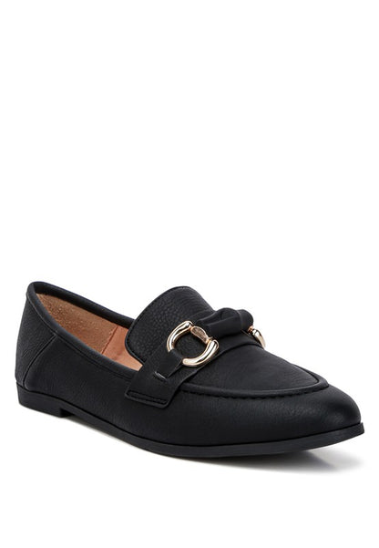 Asher Horsebit Embellished Raffia Loafers - Tigbuls Variety Fashion