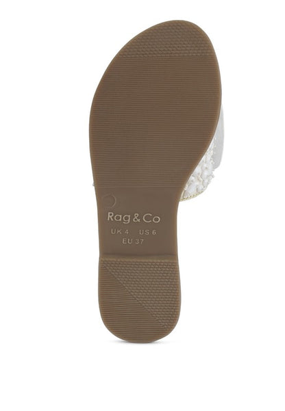 Pipa Big Bow Beaded Flats - Tigbul's Variety Fashion Shop