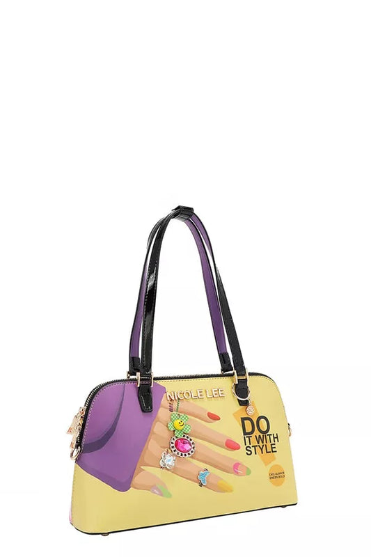 Nicole Lee USA Nail Polish Dome Shoulder Bag - Tigbul's Variety Fashion Shop