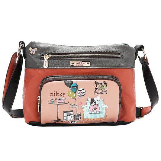 Nicole Lee USA Eco-Leather Adjustable Strap Crossbody Bag - Tigbul's Variety Fashion Shop