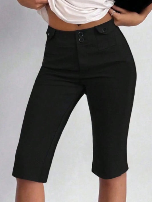 High-Waisted Shorts - Tigbul's Variety Fashion Shop