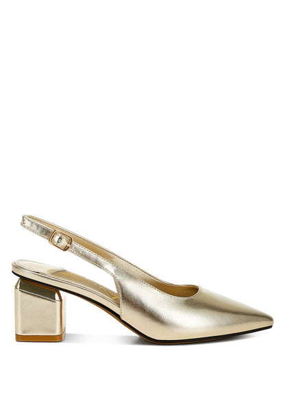 Zofoya Metallic Faux Leather Slingback Sandals - Tigbul's Variety Fashion Shop