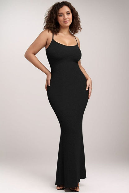 Built-In Shapewear Sleeveless Maxi Dress - Tigbul's Variety Fashion Shop