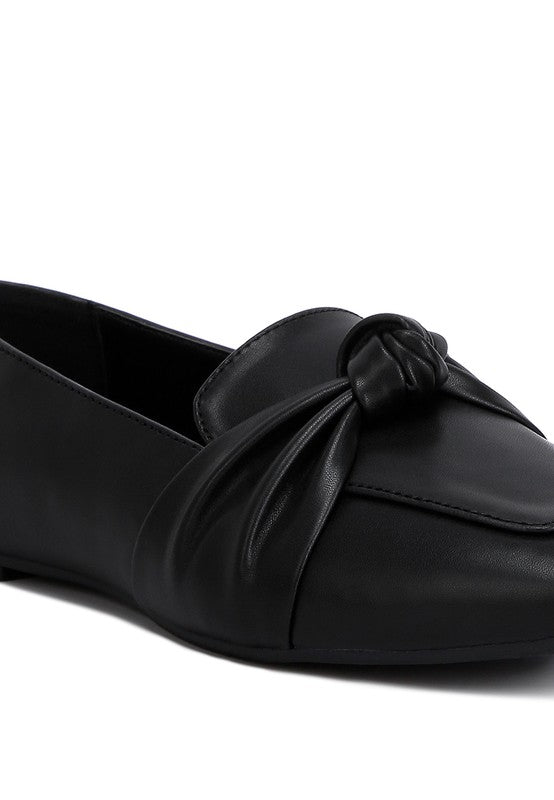 Denali Recycled Faux Leather Flat Loafers - Tigbul's Variety Fashion Shop