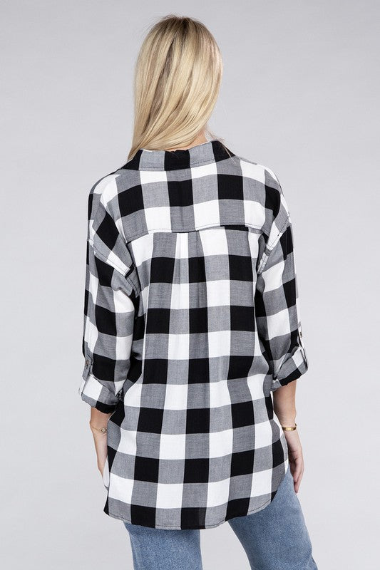 Classic Plaid Flannel Shirt - Tigbul's Variety Fashion Shop