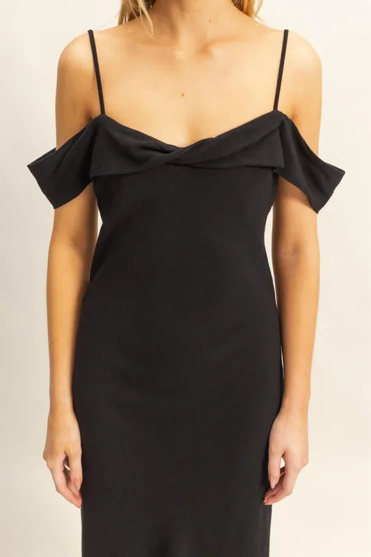 Black Flattering Fit Cami Maxi Dress - Tigbul's Variety Fashion Shop