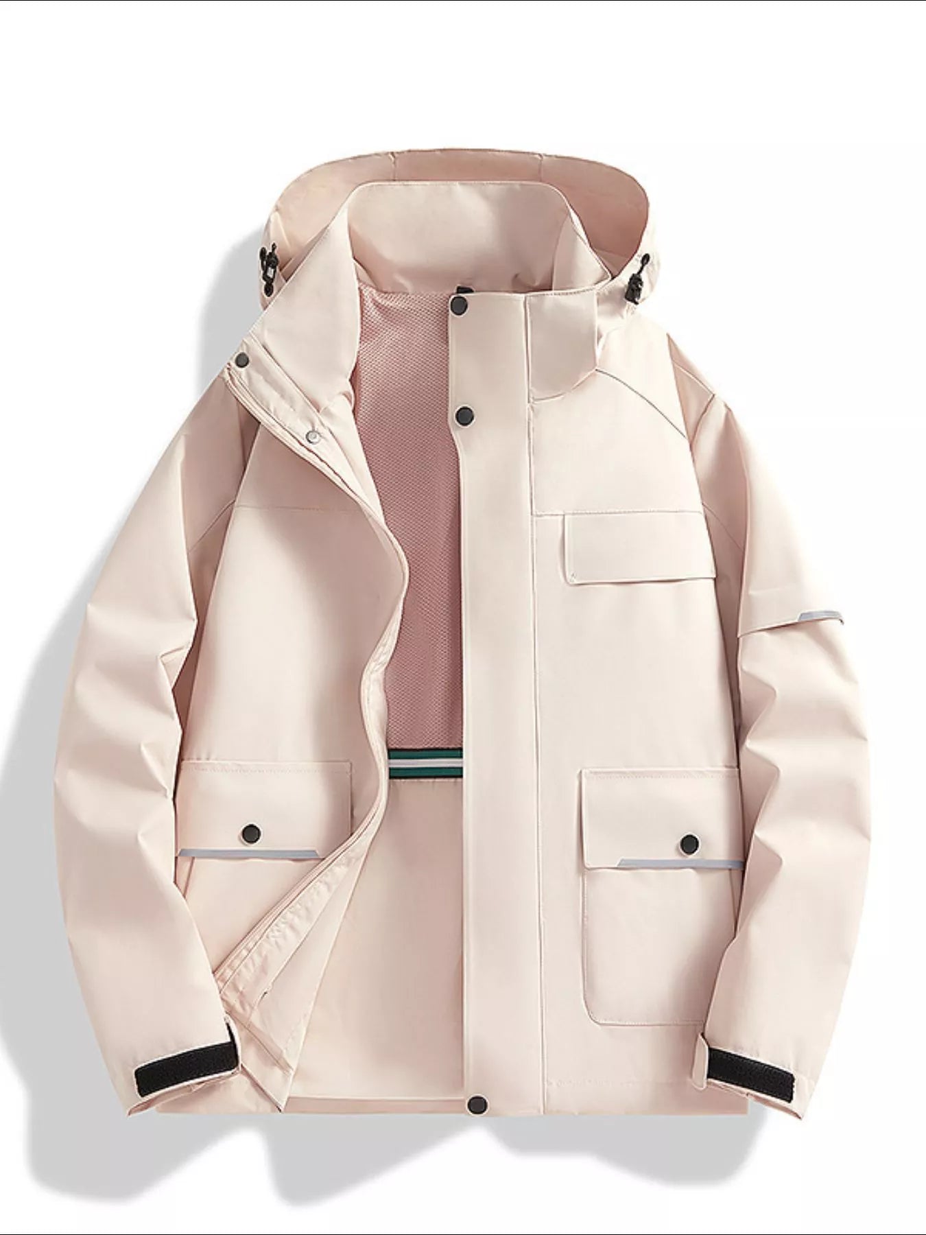 Men's Color Block Windproof Outdoor Jacket Small to Plus Size - Tigbuls