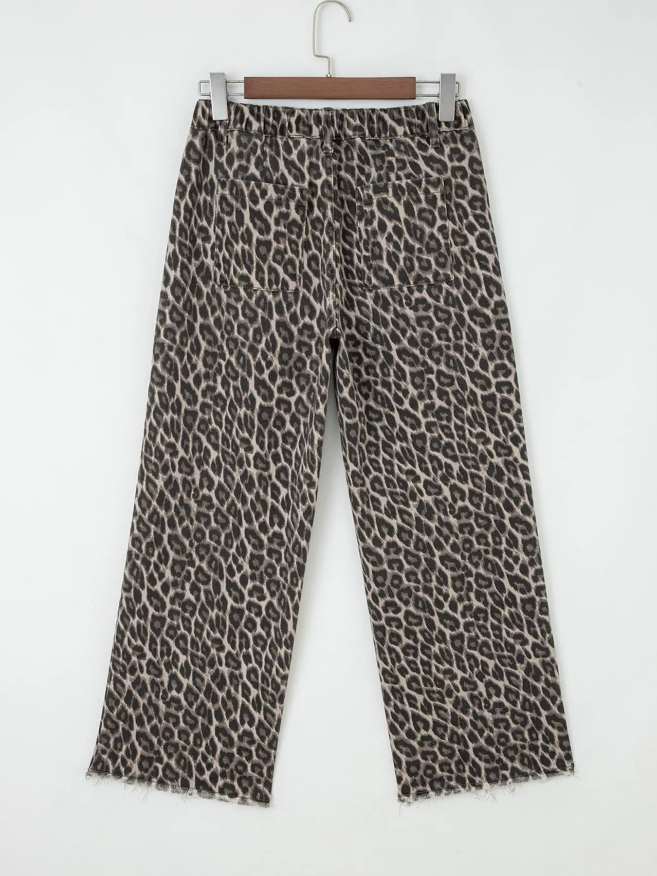 Leopard Straight Loose Leg Jeans - Tigbul's Variety Fashion Shop