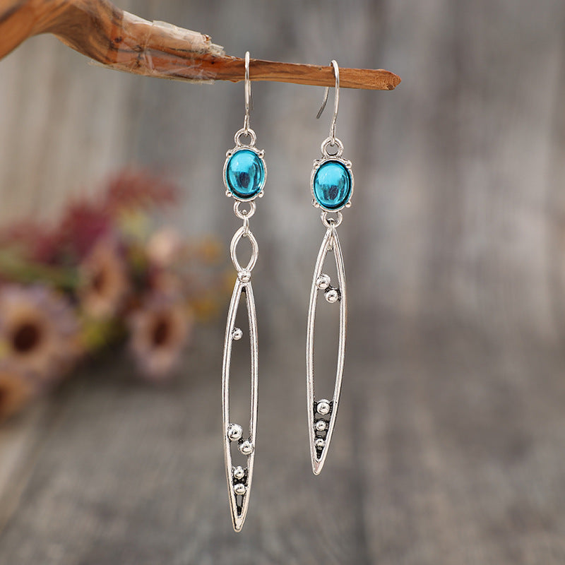 Alloy Rhinestone Asymmetric Earrings - Tigbul's Variety Fashion Shop