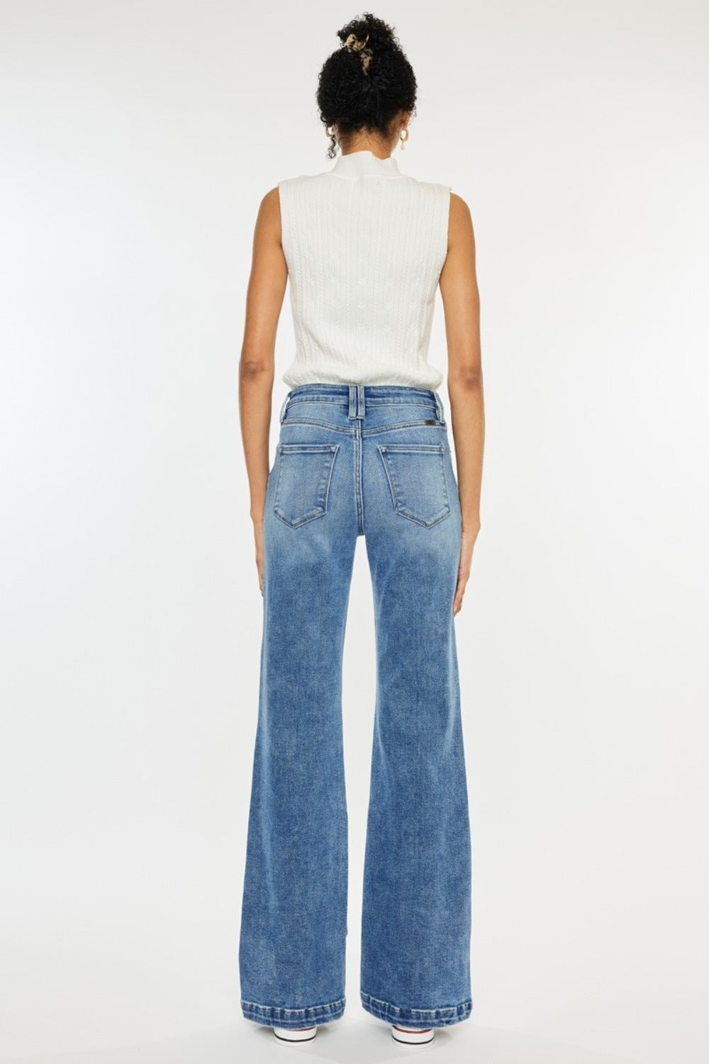 Kancan High Rise Wide Leg Jeans - Tigbul's Variety Fashion Shop