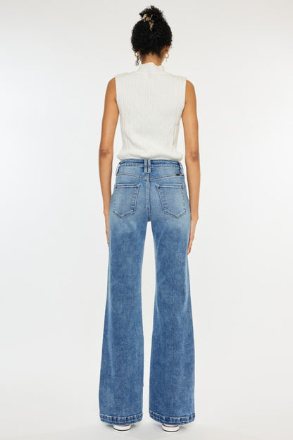 Kancan High Rise Wide Leg Jeans - Tigbul's Variety Fashion Shop