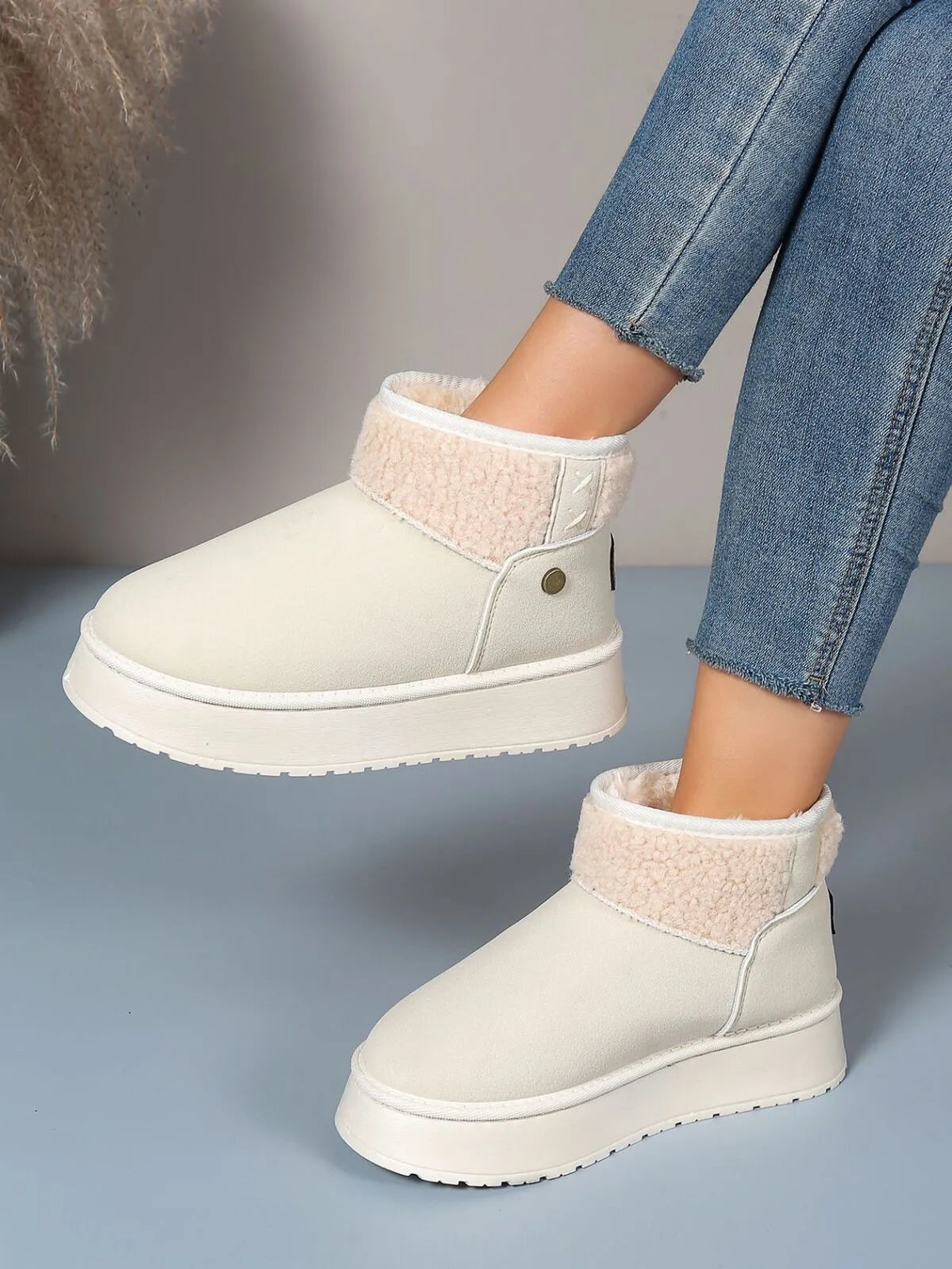 Platform Sherpa Lined Winter Boots - Tigbul's Variety Fashion Shop