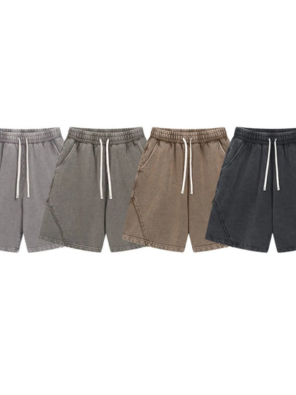 Men's Casual Drawstring Washed Shorts - Tigbul's Variety Fashion Shop