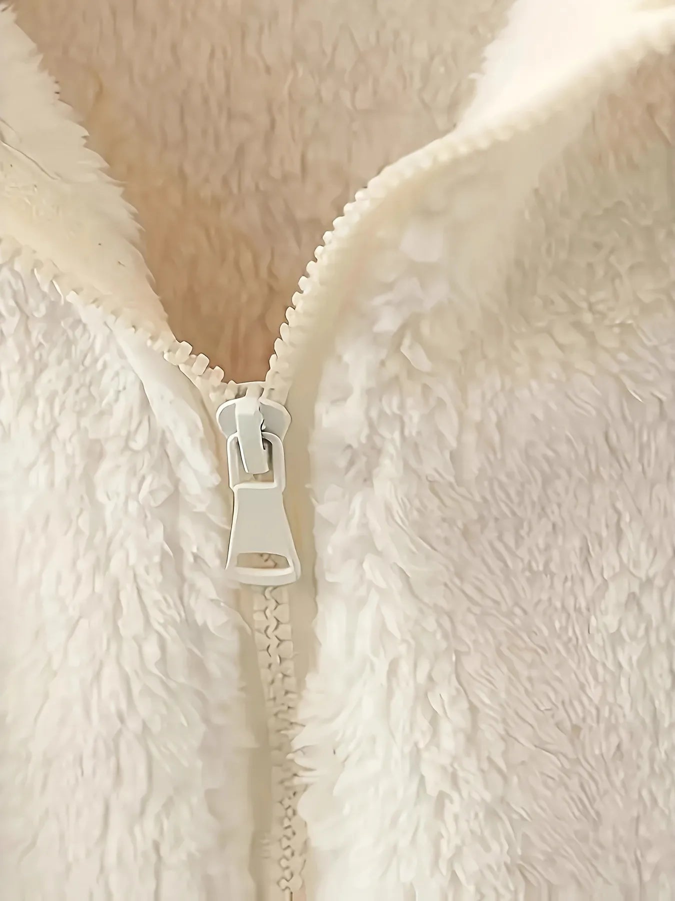 Fleece Long Sleeve Zip-Up Jacket - Tigbul's Variety Fashion Shop