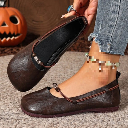 Round Toe Flats Slip-Ons - Tigbul's Variety Fashion Shop