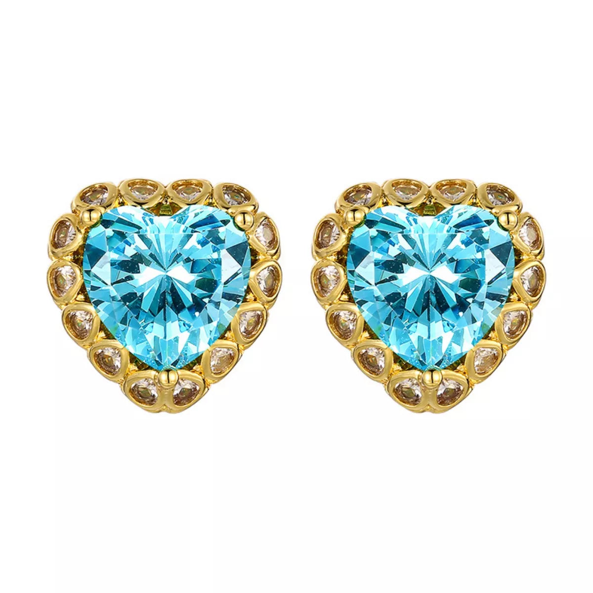 Heart-Shaped Stud Earrings - Tigbul's Variety Fashion Shop