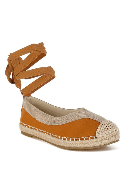 Yalva Microfiber Detachable Lace Espadrilles - Tigbul's Variety Fashion Shop