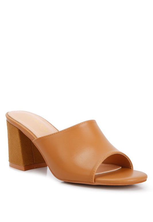 ADDIE Block Heel Slip-on Sandals - Tigbul's Variety Fashion Shop