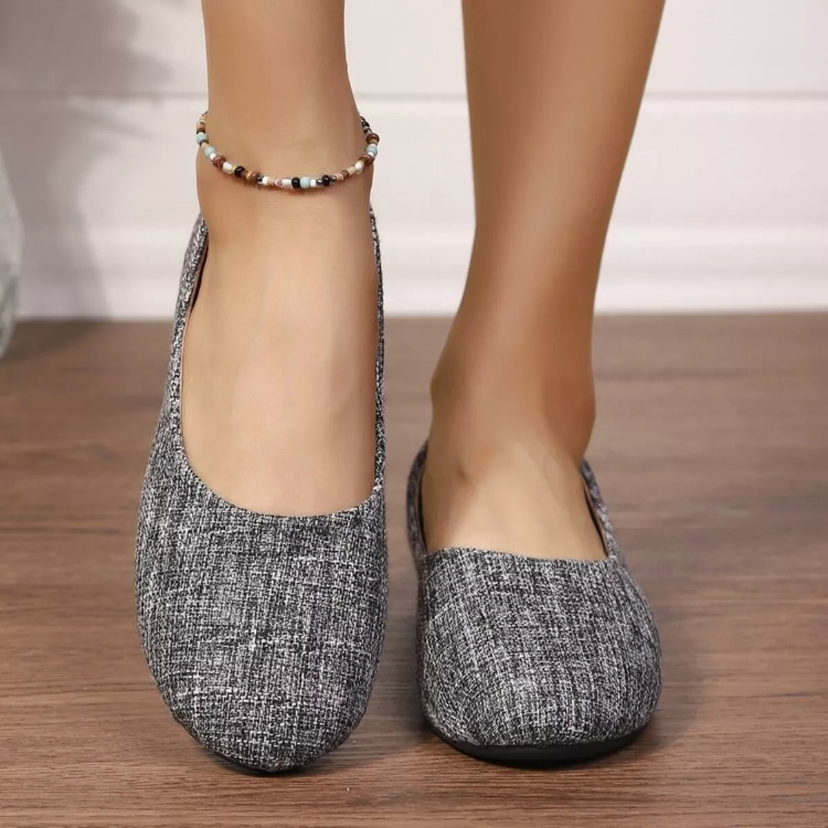 Round Toe Flats Slip-Ons - Tigbul's Variety Fashion Shop