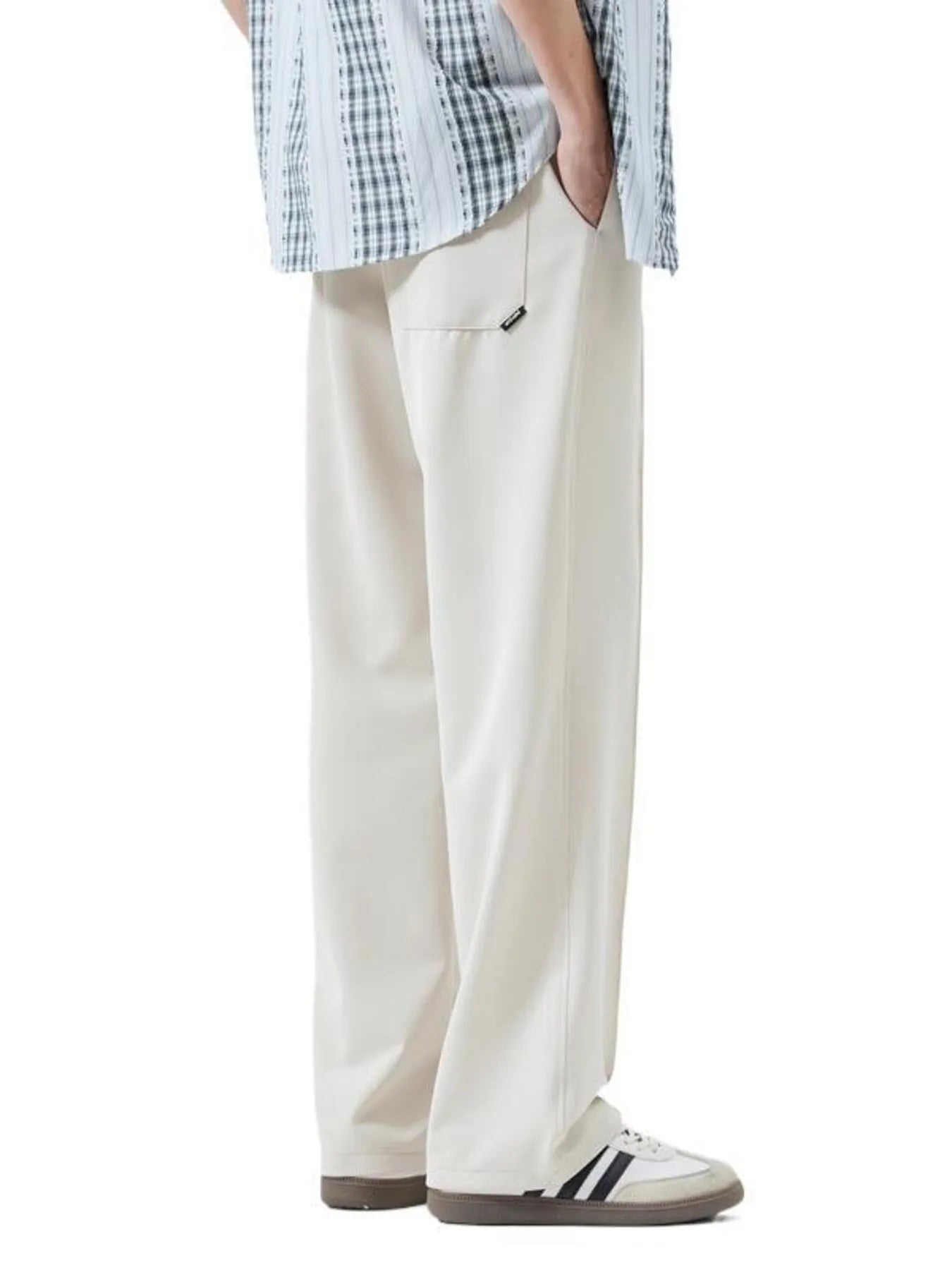 Men's Full Size Casual Loose Fit Drawstring Wide Leg Pants Plus Size - Tigbul's Variety Fashion Shop