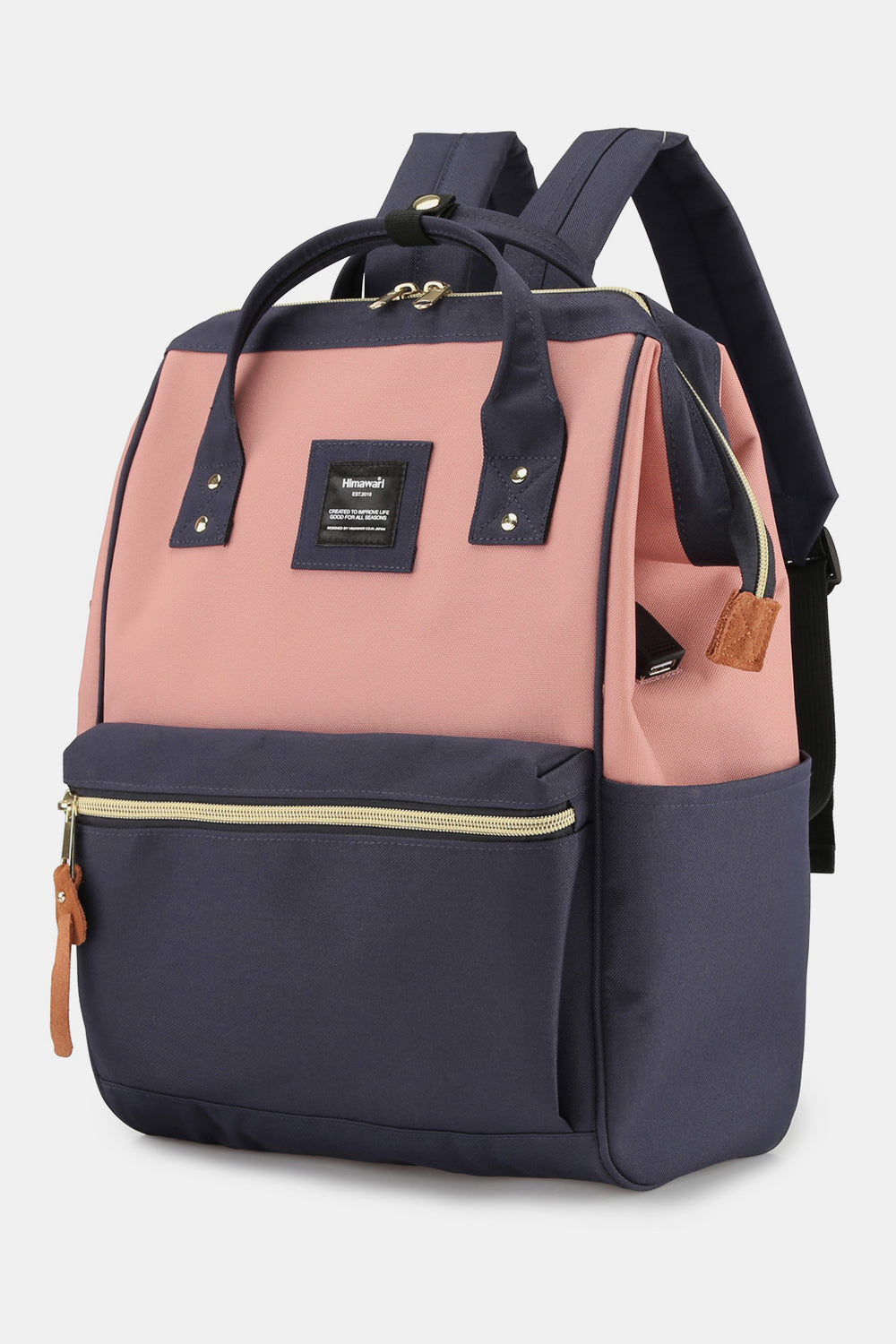 Himawari Waterproof Canvas Backpack Bag with Side Pockets - Tigbul's Variety Fashion Shop