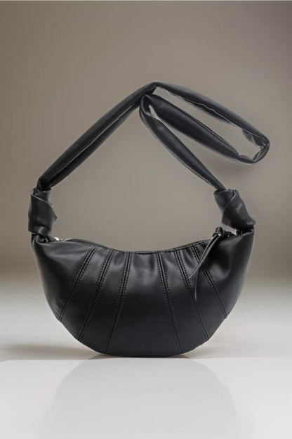 Zenana Vegan Leather Croissant Crossbody Bag - Tigbul's Variety Fashion Shop