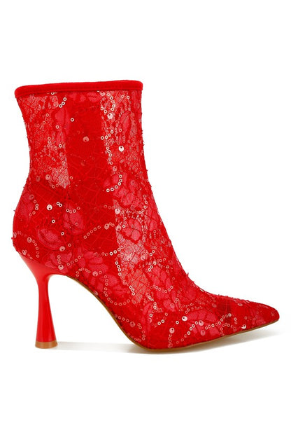 Samia Sequin Lace Boots - Tigbul's Variety Fashion Shop