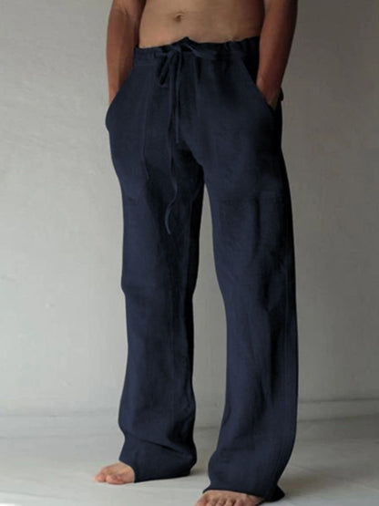 Men's Plus Size Drawstring Loose Fit Pants - Tigbul's Variety Fashion Shop