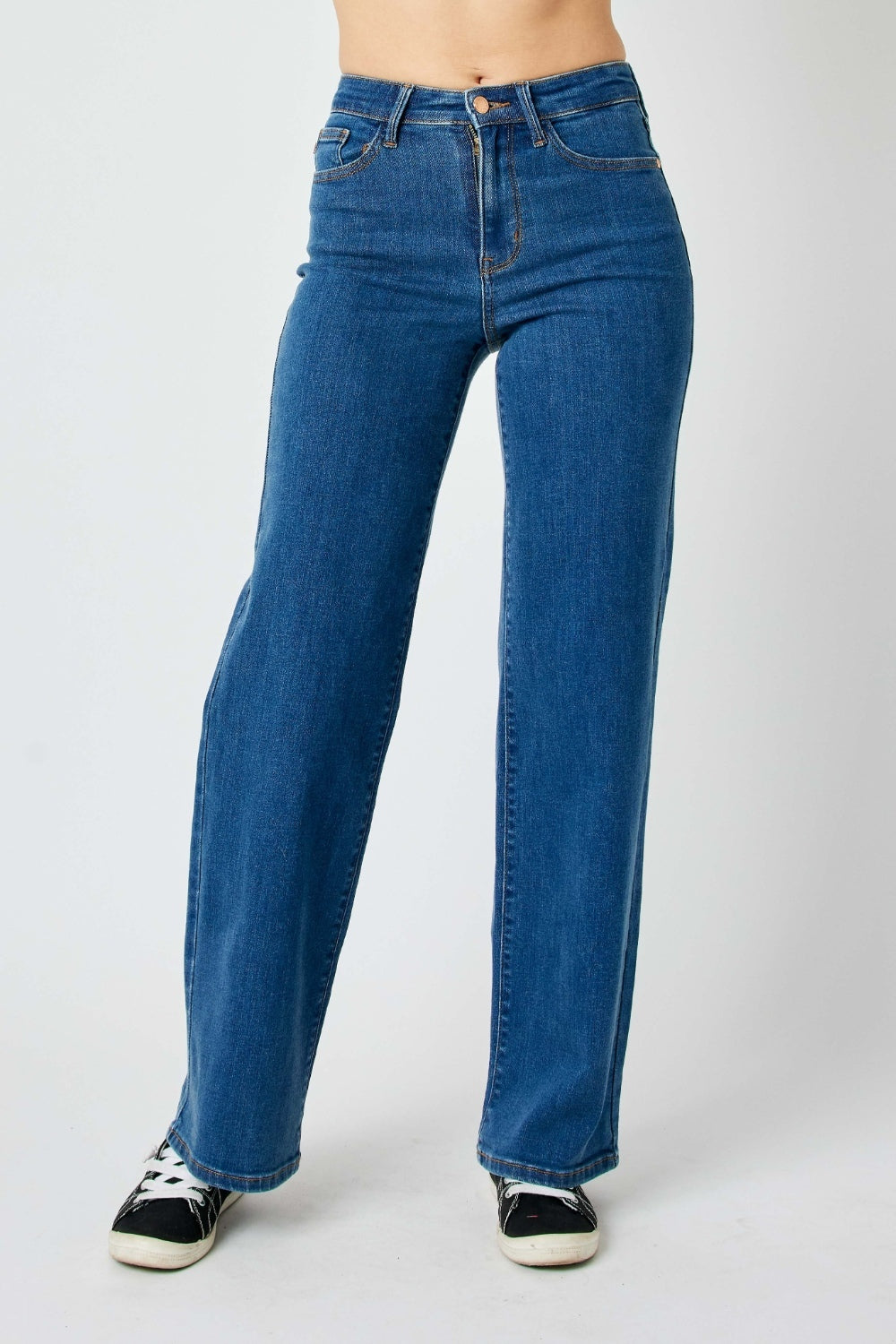 Judy Blue Full Size High Rise Straight Jeans - Tigbul's Variety Fashion Shop