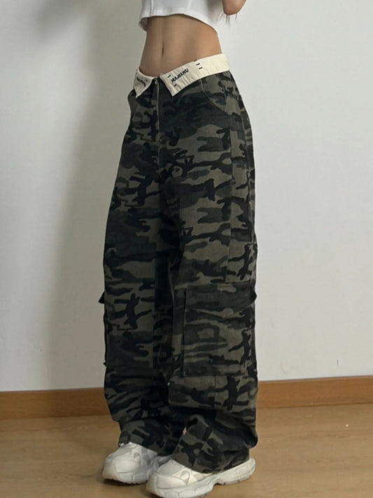 Camouflage Relaxed Fit Jeans - Tigbul's Variety Fashion Shop