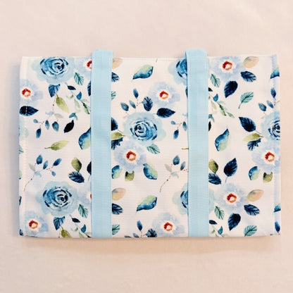 Bloom Blue Floral Couture Tote - Tigbul's Variety Fashion Shop