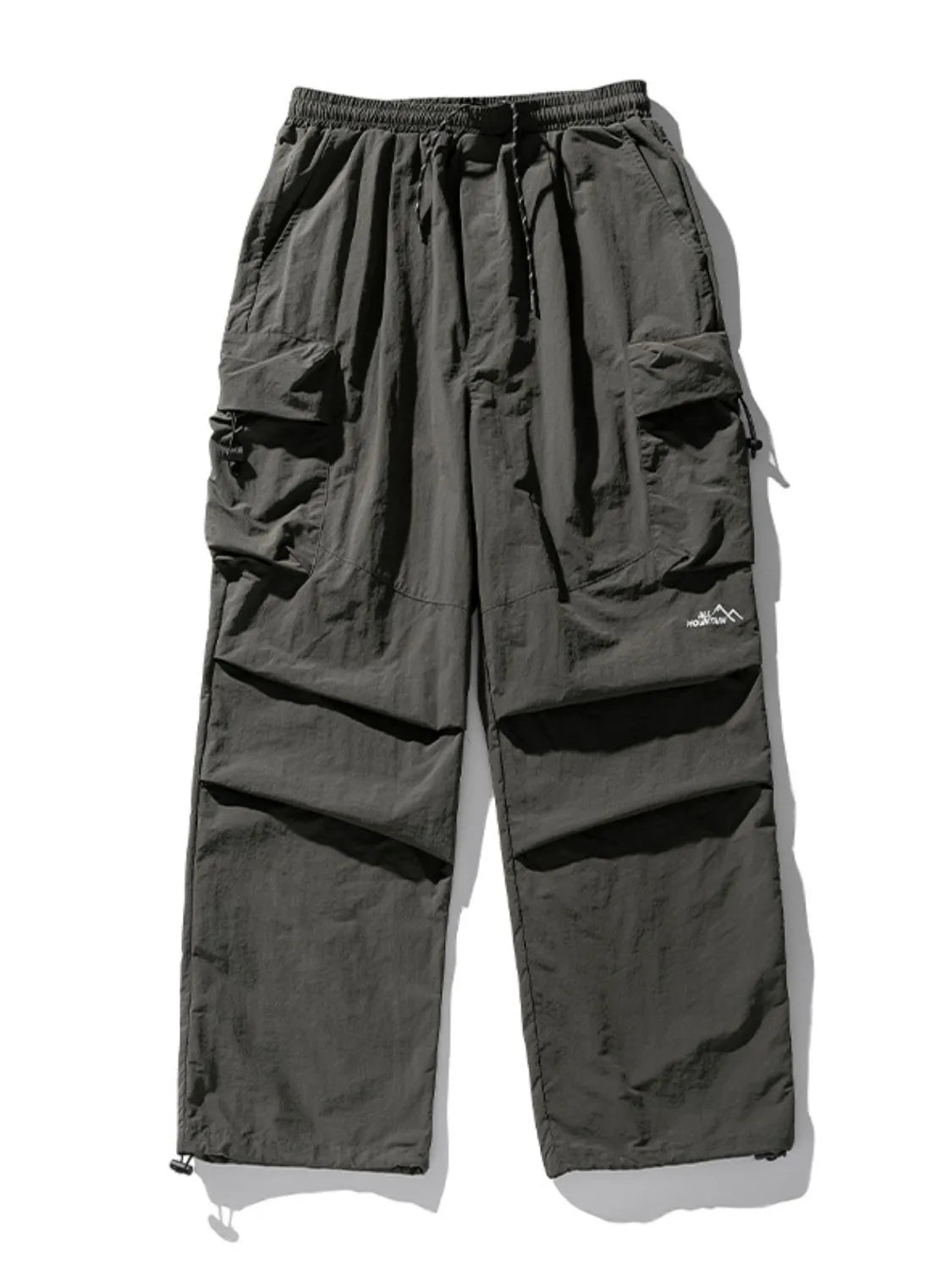 Men's Plus Size Elastic Waist Pants with Pockets - Tigbul's Variety Fashion Shop
