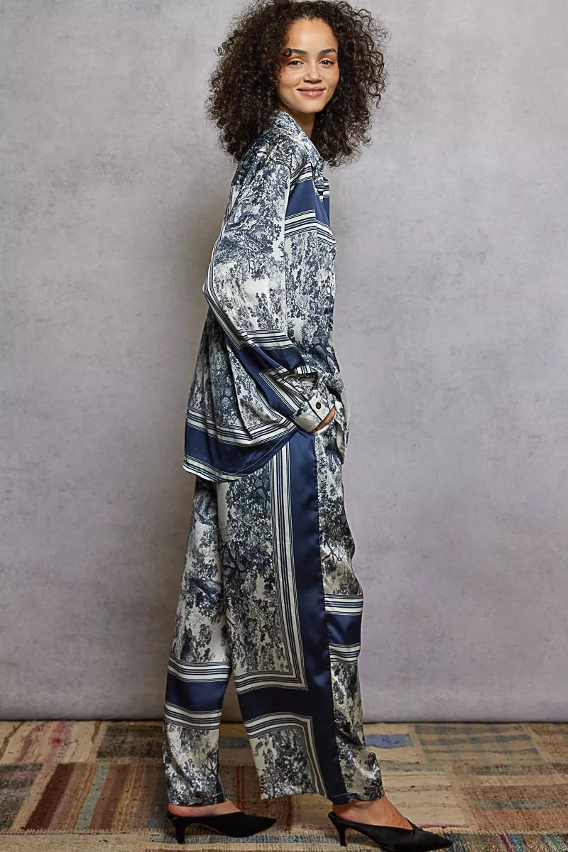 POL Floral Printed Woven Wide Leg Drawstring Pants - Tigbul's Variety Fashion Shop