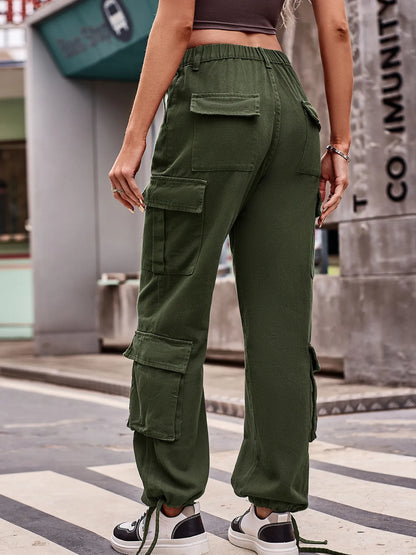 Casual Wide Leg Cargo Jeans - Tigbul's Variety Fashion Shop