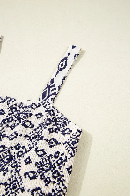 Bohemian Print Wide Leg Jumpsuit - Tigbul's Variety Fashion Shop