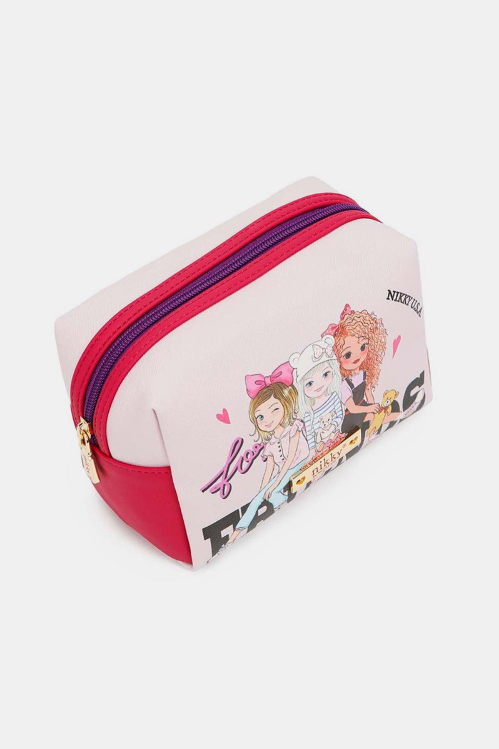 Nicole Lee USA Printed Extra Large Cosmetic Pouch - Tigbul's Variety Fashion Shop