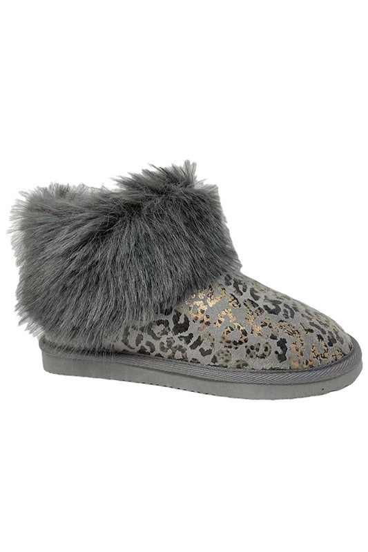 FROST-Fur Ankle Boots - Tigbuls Variety Fashion