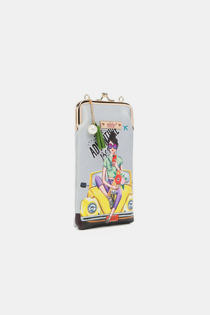 Nicole Lee USA Printed Kisslock Phone and Sunglass Purse - Tigbul's Variety Fashion Shop