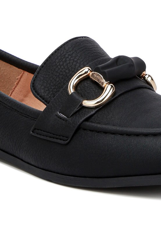 Asher Horsebit Embellished Raffia Loafers - Tigbuls Variety Fashion