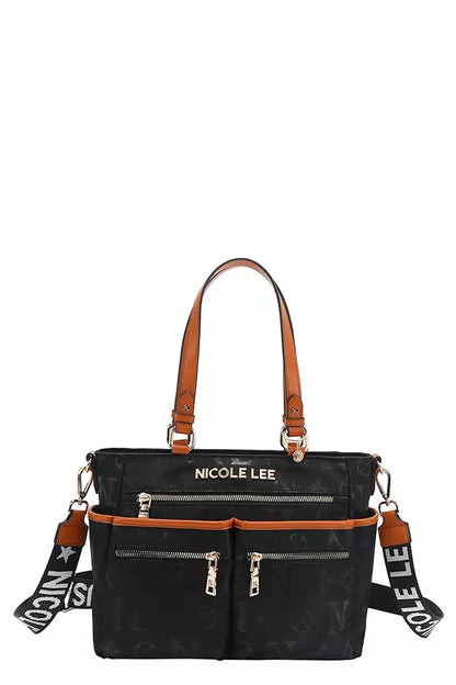 Nicole Lee USA Multi-Compartment Convertible Tote Bag - Tigbul's Variety Fashion Shop