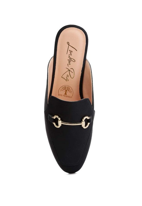 Horsebit Slip On Mules - Tigbuls Variety Fashion