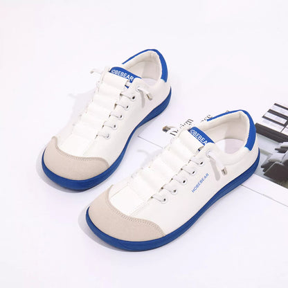 Contrast Lace Up Sneakers - Tigbul's Variety Fashion Shop